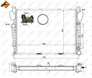 Radiators, Motora dzesēšanas sistēma NRF 58366 4