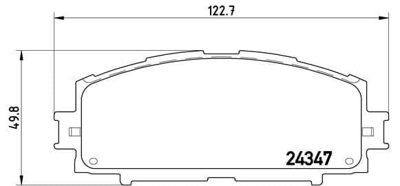 Bremžu uzliku kompl., Disku bremzes BREMBO P 83 086 1