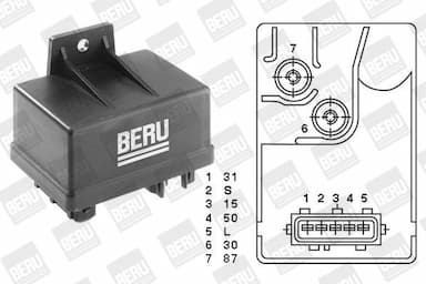 Relejs, Palaišanas iekārta BorgWarner (BERU) GR034 4