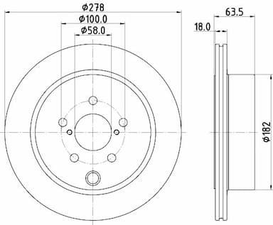 Bremžu diski HELLA 8DD 355 123-101 4