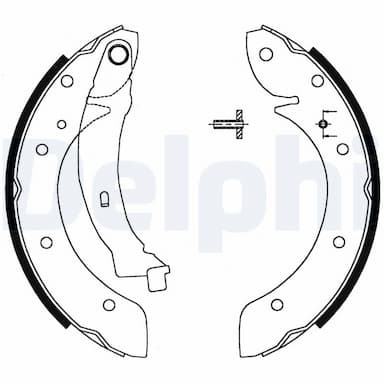 Bremžu loku komplekts DELPHI LS1716 1