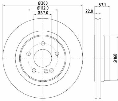 Bremžu diski HELLA 8DD 355 129-531 4