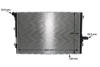 Radiators, Motora dzesēšanas sistēma MAHLE CR 1539 001S 11