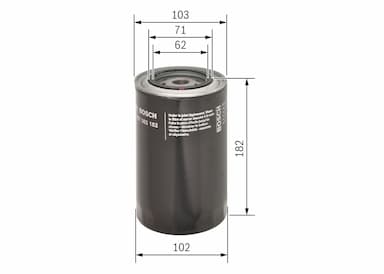 Eļļas filtrs BOSCH 0 451 302 182 5