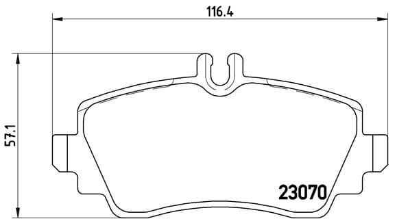 Bremžu uzliku kompl., Disku bremzes BREMBO P 50 036 1