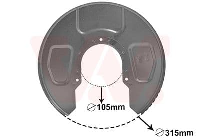 Dubļu sargs, Bremžu disks VAN WEZEL 5878373 1