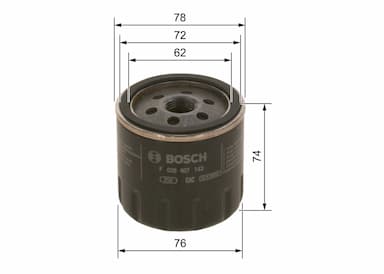 Eļļas filtrs BOSCH F 026 407 143 5