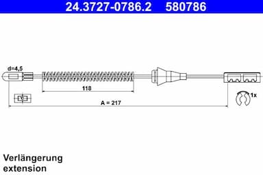 Trose, Stāvbremžu sistēma ATE 24.3727-0786.2 1