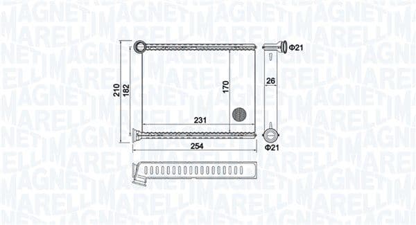 Siltummainis, Salona apsilde MAGNETI MARELLI 350218473000 1