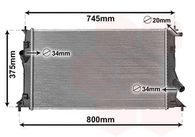 Radiators, Motora dzesēšanas sistēma VAN WEZEL 27002183 1