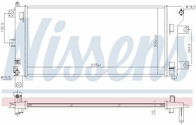Radiators, Motora dzesēšanas sistēma NISSENS 68765 6