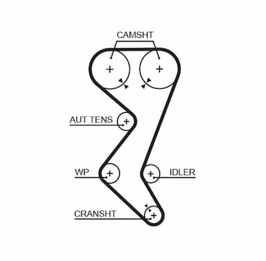 Zobsiksnas komplekts GATES K015528XS 2