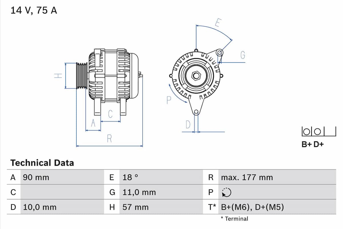 Ģenerators BOSCH 0 986 049 131 1