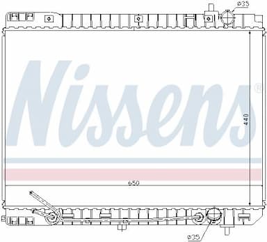 Radiators, Motora dzesēšanas sistēma NISSENS 66759 6