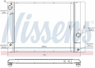 Radiators, Motora dzesēšanas sistēma NISSENS 60772 6