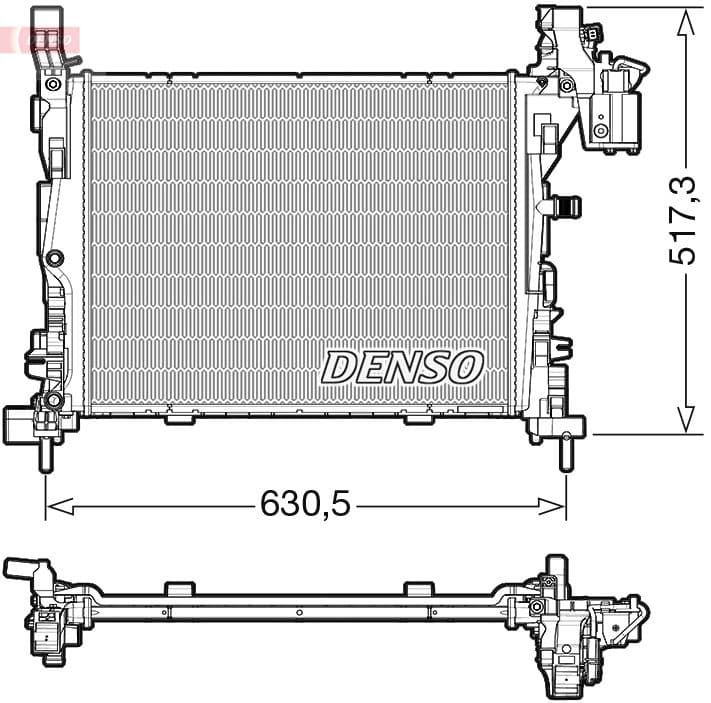 Radiators, Motora dzesēšanas sistēma DENSO DRM23062 1