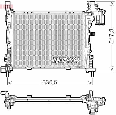 Radiators, Motora dzesēšanas sistēma DENSO DRM23062 1