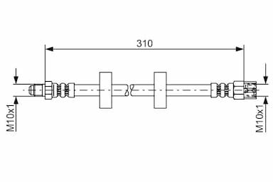 Bremžu šļūtene BOSCH 1 987 476 217 1