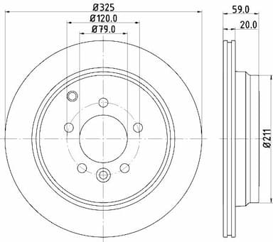 Bremžu diski HELLA 8DD 355 118-771 4