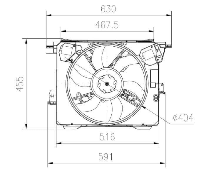 Ventilators, Motora dzesēšanas sistēma NRF 47899 1