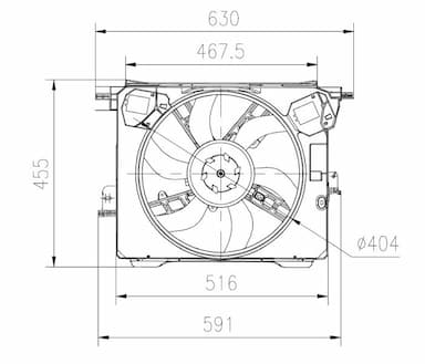 Ventilators, Motora dzesēšanas sistēma NRF 47899 1