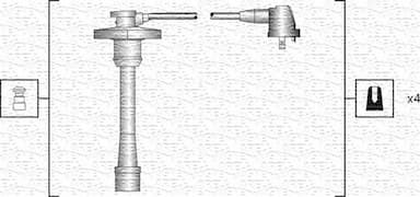 Augstsprieguma vadu komplekts MAGNETI MARELLI 941318111188 1