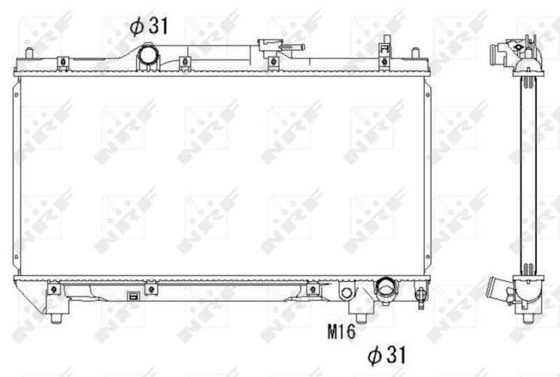 Radiators, Motora dzesēšanas sistēma NRF 53267 1