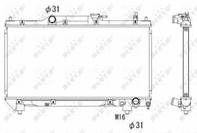 Radiators, Motora dzesēšanas sistēma NRF 53267 1