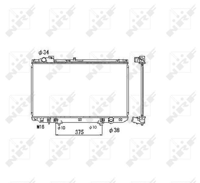 Radiators, Motora dzesēšanas sistēma NRF 53467 1