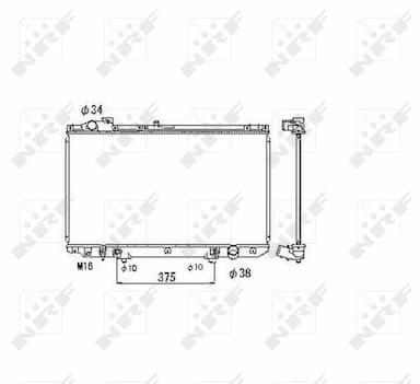 Radiators, Motora dzesēšanas sistēma NRF 53467 1