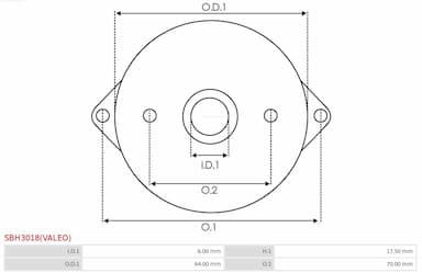 Palaišanas ierīces vāks, Karburators AS-PL SBH3018(VALEO) 2