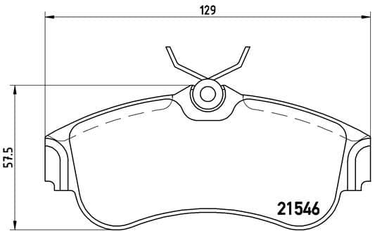 Bremžu uzliku kompl., Disku bremzes BREMBO P 56 022 1