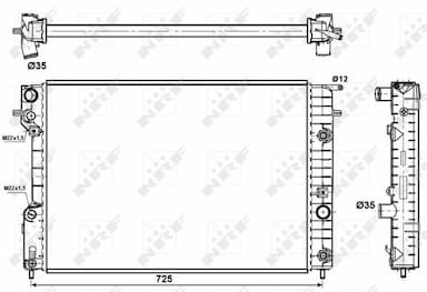 Radiators, Motora dzesēšanas sistēma NRF 519689 4