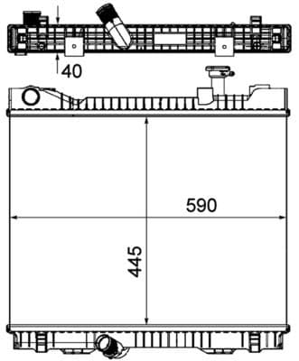 Radiators, Motora dzesēšanas sistēma MAHLE CR 1045 000P 2