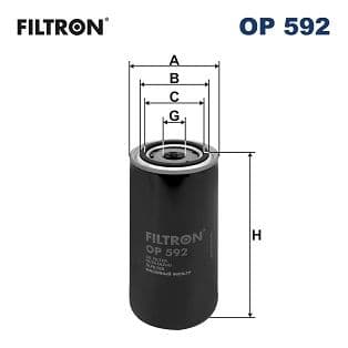 Eļļas filtrs FILTRON OP 592 1