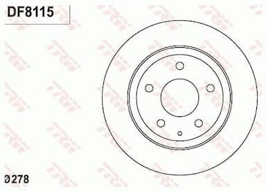 Bremžu diski TRW DF8115 1