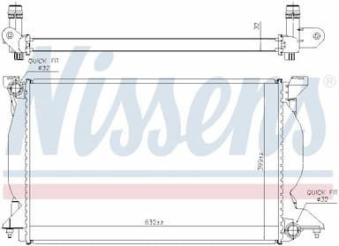 Radiators, Motora dzesēšanas sistēma NISSENS 60302A 6