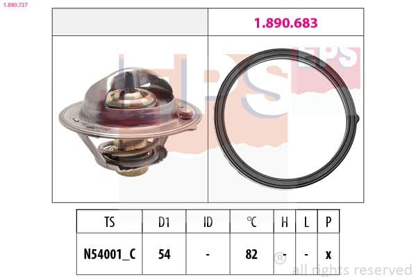 Termostats, Dzesēšanas šķidrums EPS 1.880.727 1