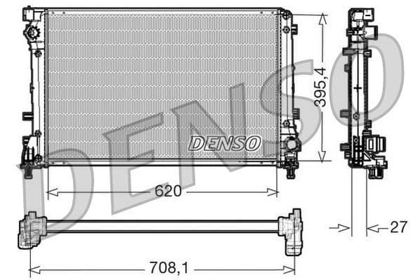 Radiators, Motora dzesēšanas sistēma DENSO DRM09163 1