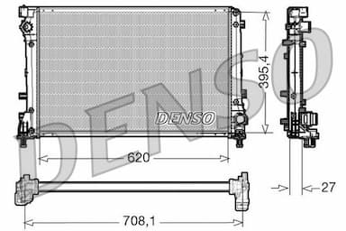 Radiators, Motora dzesēšanas sistēma DENSO DRM09163 1