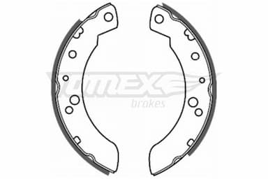 Bremžu loku komplekts TOMEX Brakes TX 20-33 1