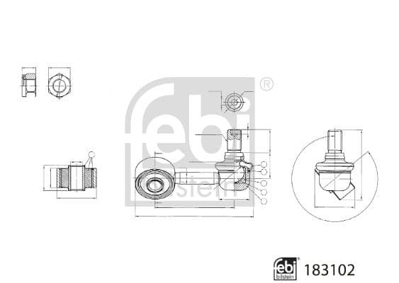 Stiepnis/Atsaite, Stabilizators FEBI BILSTEIN 183102 1