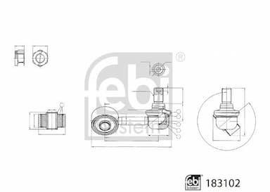 Stiepnis/Atsaite, Stabilizators FEBI BILSTEIN 183102 1