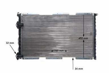 Radiators, Motora dzesēšanas sistēma MAHLE CR 526 000S 13