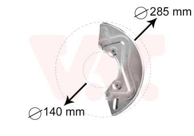 Dubļu sargs, Bremžu disks VAN WEZEL 5826371 1