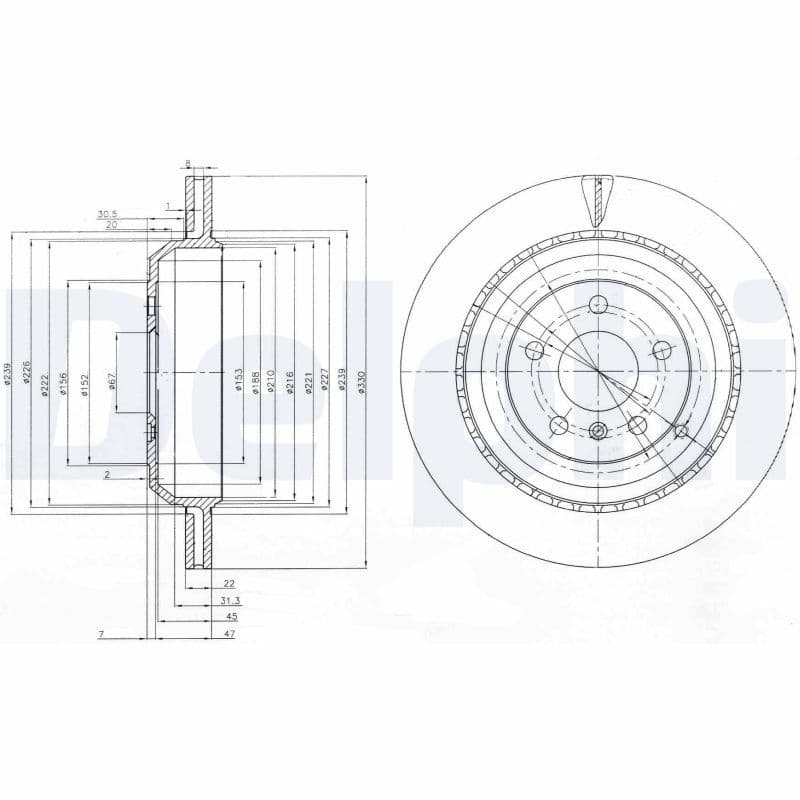 Bremžu diski DELPHI BG4030 1