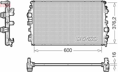 Radiators, Motora dzesēšanas sistēma DENSO DRM01009 1