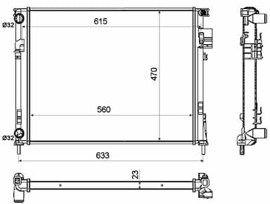 Radiators, Motora dzesēšanas sistēma NRF 58333 5