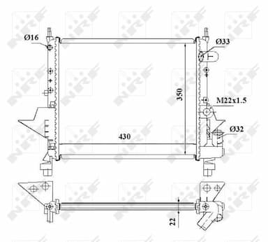 Radiators, Motora dzesēšanas sistēma NRF 509513 4