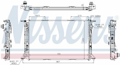 Radiators, Motora dzesēšanas sistēma NISSENS 60322 2